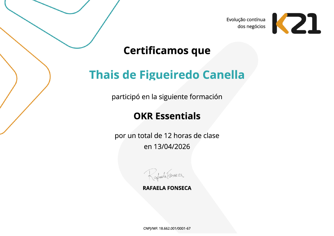 Certificado K21